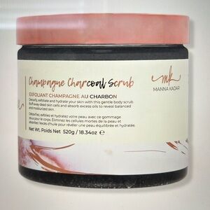Champagne Scented Charcoal Exfoliating Body Scrub by Manna Kadar Beauty